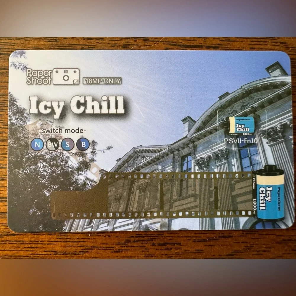 Papershoot Camera Filter Cards